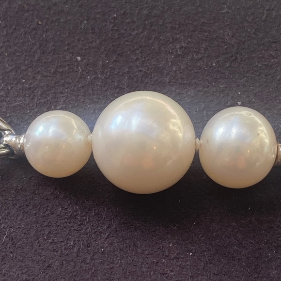 John Hardy Silver Link Pearl Necklace - Picture 10 of 12